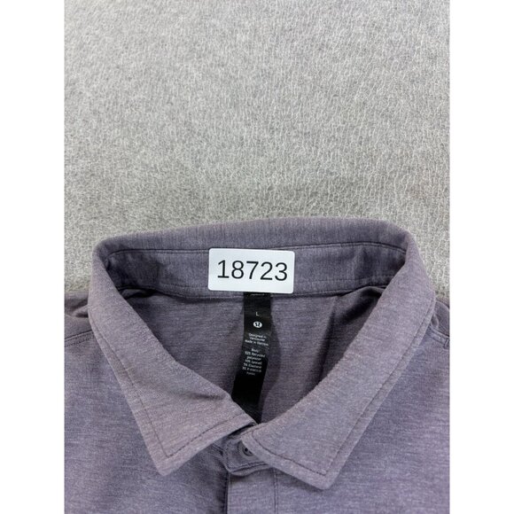 Lululemon Athletica TECH Short Sleeve Performance Polo Shirt (Men's Large) - Picture 4 of 10